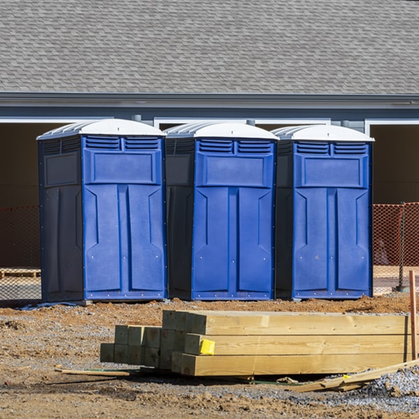 is there a specific order in which to place multiple porta potties in Lake Roesiger